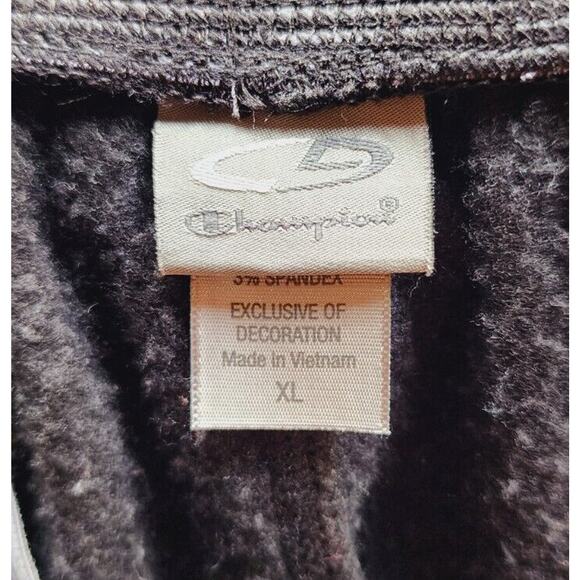 Champion Sz XL black Jogger sweat Pants pockets Elastic Waist Drawstring gym - Picture 7 of 8